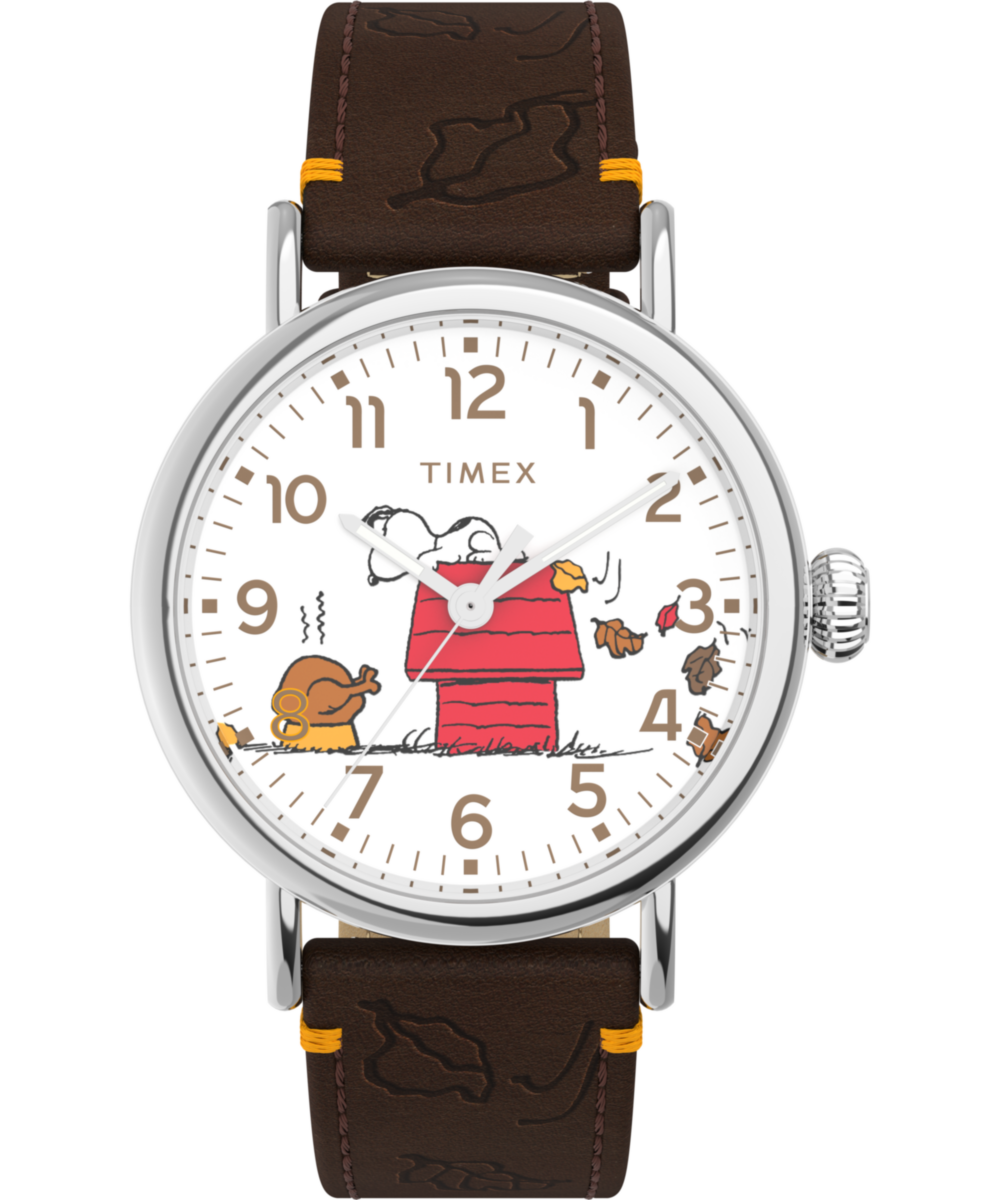 Peanuts® x Timex Standard Thanksgiving 40mm Leather Strap Watch