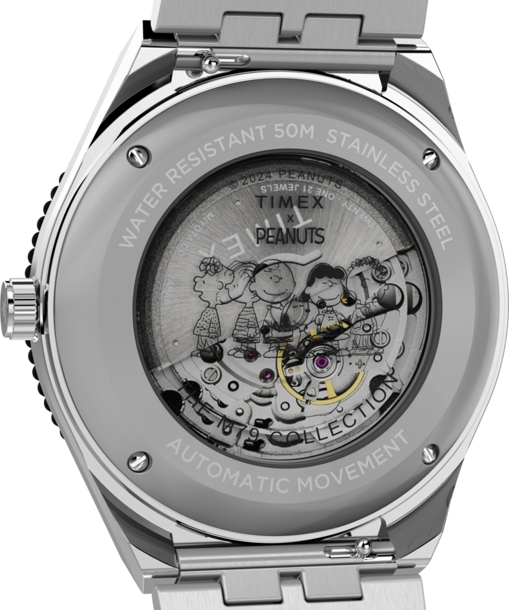 Peanuts® x Timex M79 Automatic 40mm Stainless Steel Bracelet Watch