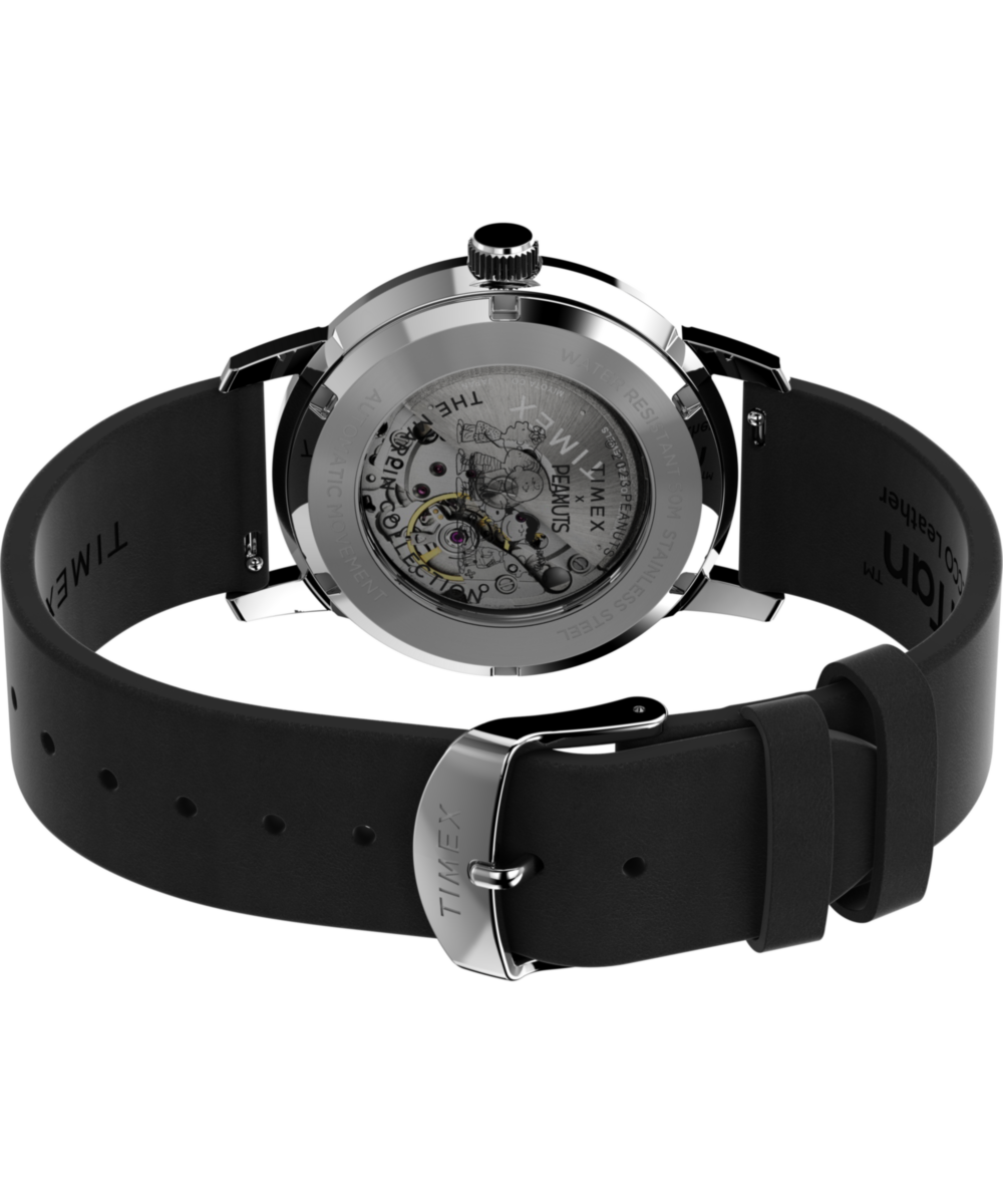 Peanuts® x Timex Marlin® Automatic Snoopy Flying Ace 40mm Leather Strap Watch