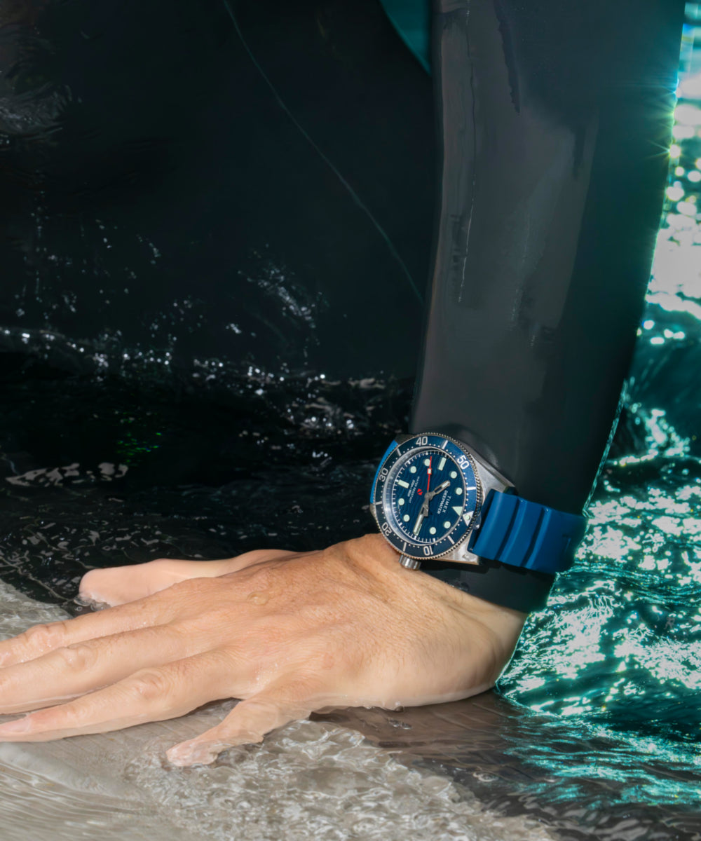Deepwater Reef 200 41mm Synthetic Rubber Strap Watch   