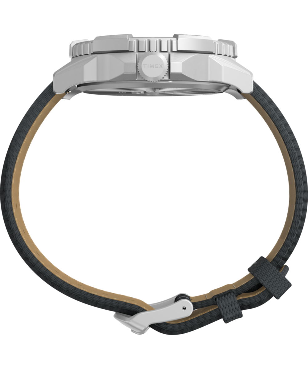 Expedition Ridge 42mm Leather Strap Watch