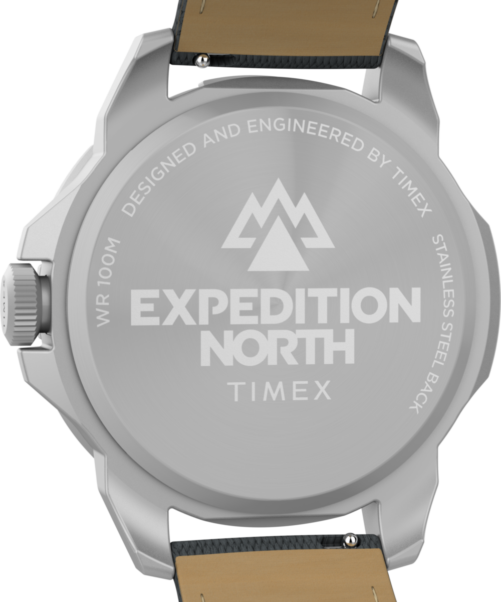Expedition Ridge 42mm Leather Strap Watch