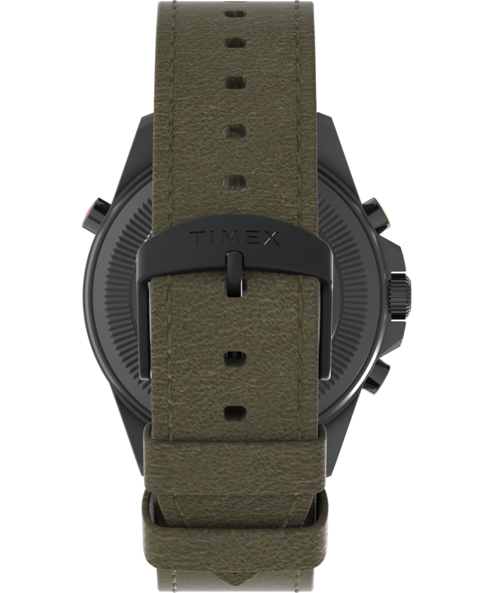 Expedition Tide-Temp-Compass 43mm Leather Strap Watch