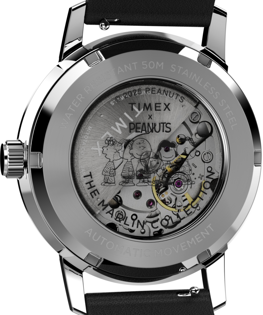 Peanuts® x Timex Marlin® Automatic Space 40mm Leather Strap Watch
