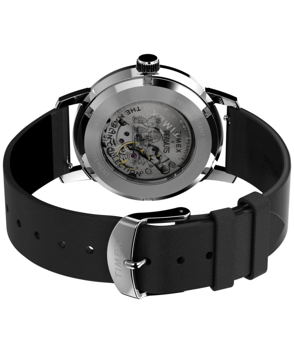 Peanuts® x Timex Marlin® Automatic Space 40mm Leather Strap Watch