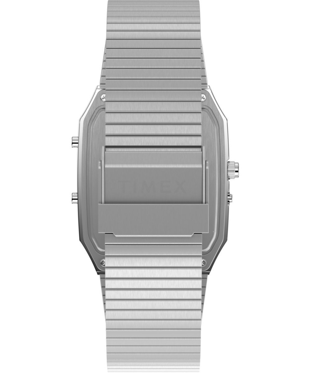 Q Timex® 1982 Ana-Digi Reissue 33mm Stainless Steel Bracelet Watch 