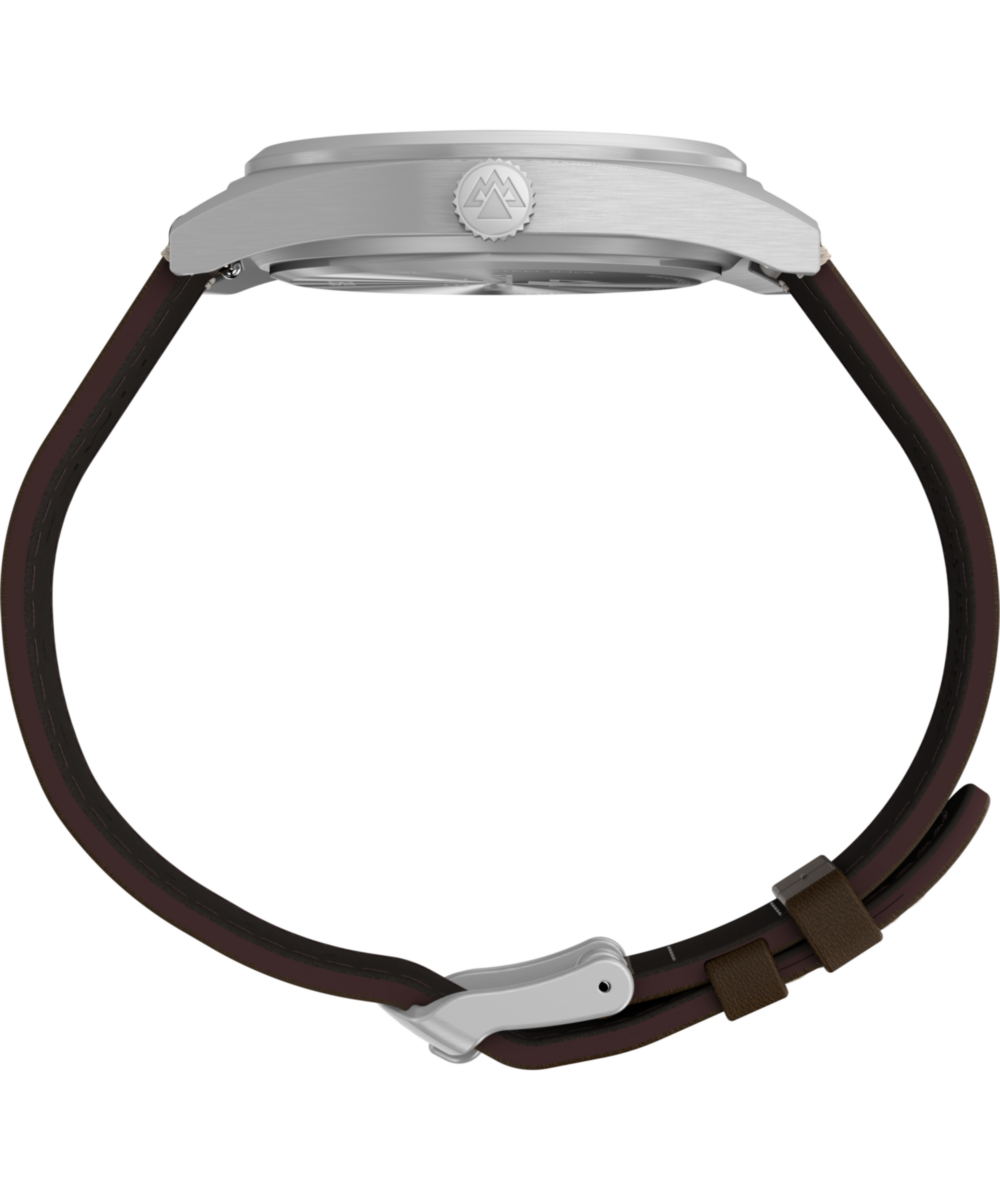 Expedition® Capstone 39mm Eco-Friendly Leather Strap Watch