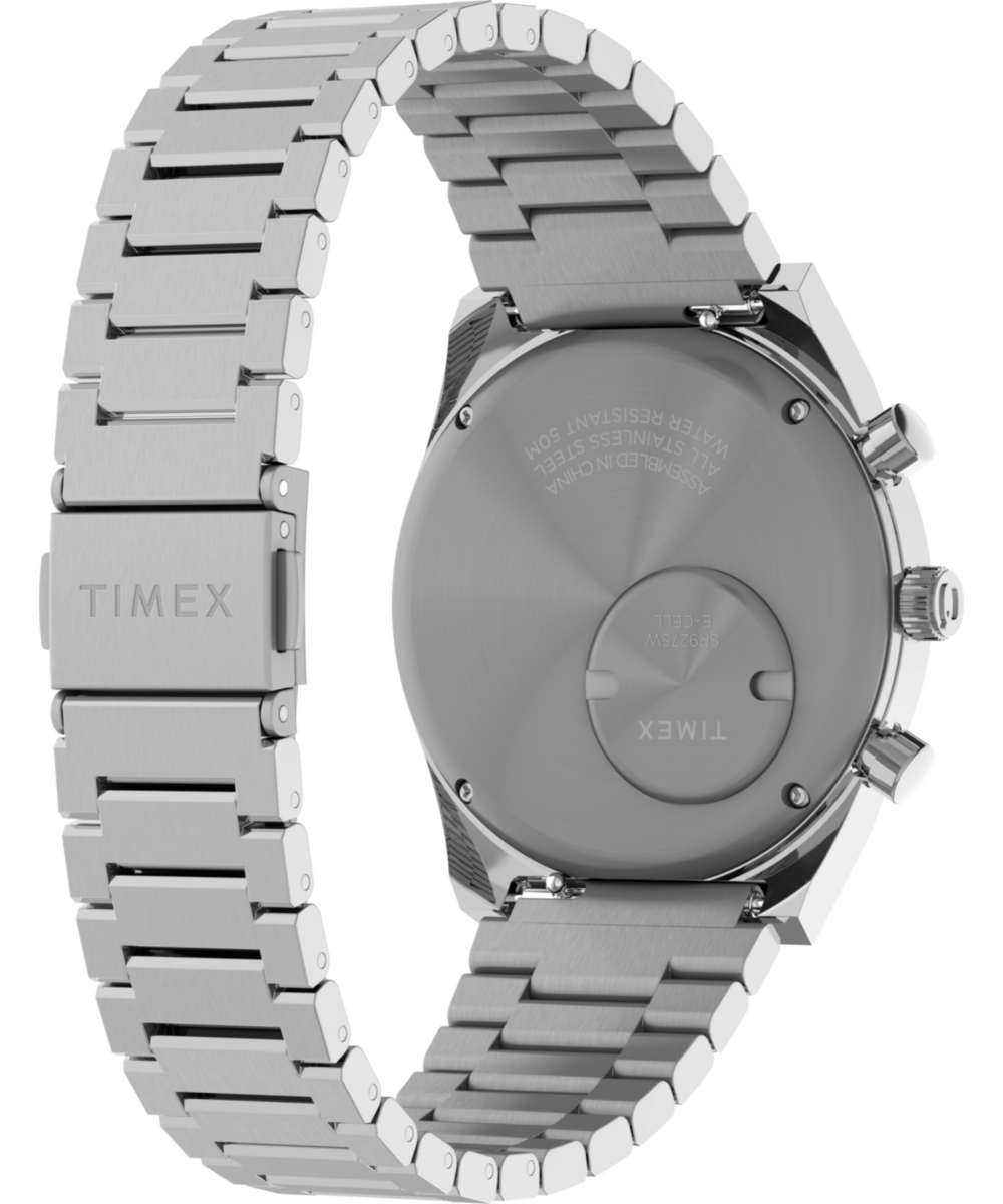 Q Timex® Falcon Eye Chronograph 40mm Stainless Steel Bracelet Watch