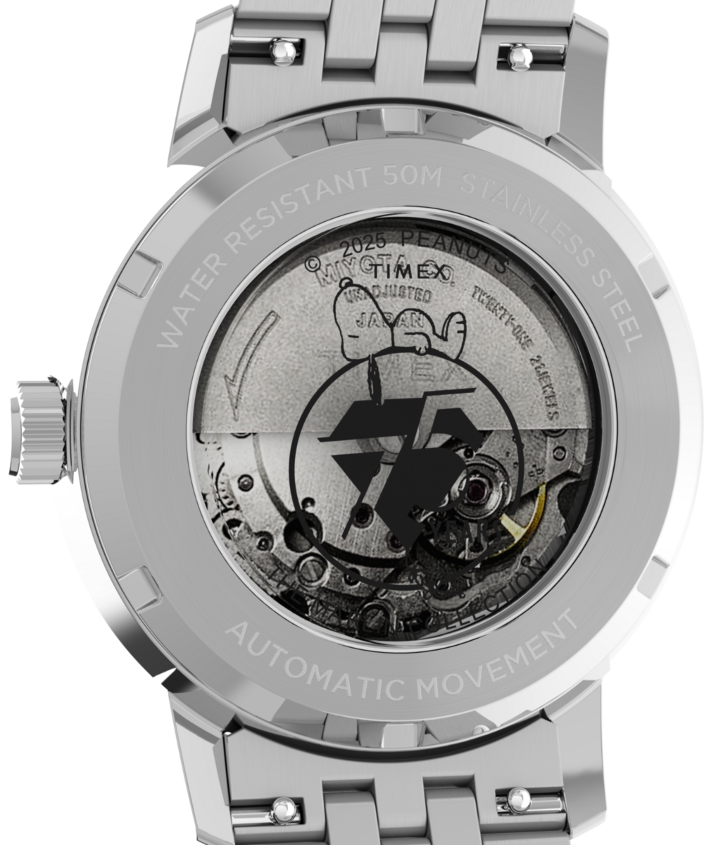 Peanuts® x Timex  Marlin® Automatic 75th Anniversary 40mm Stainless Steel Bracelet Watch
