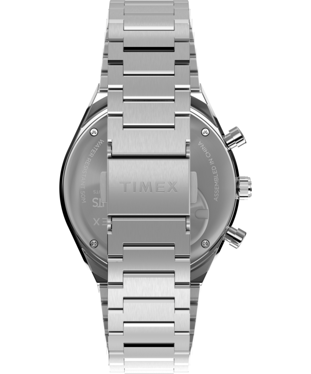 Peanuts® x Q Timex Chronograph 40mm Stainless Steel Bracelet Watch