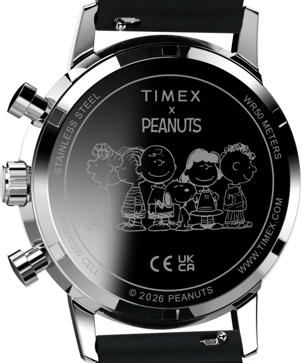 Peanuts® x Timex Marlin® Chronograph Joe Cool 40mm Leather Strap Watch