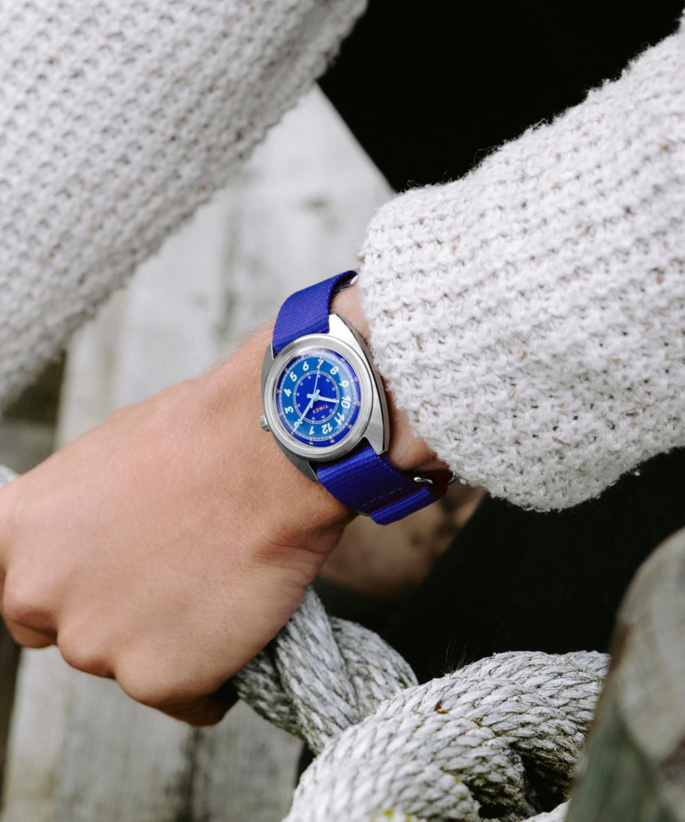Worn & Wound x Timex Whirlpool 37mm Fabric Strap Watch