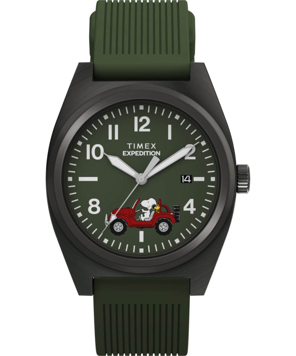 Peanuts® x Timex Expedition Snoopy Road Trip 39mm Silicone Strap Watch