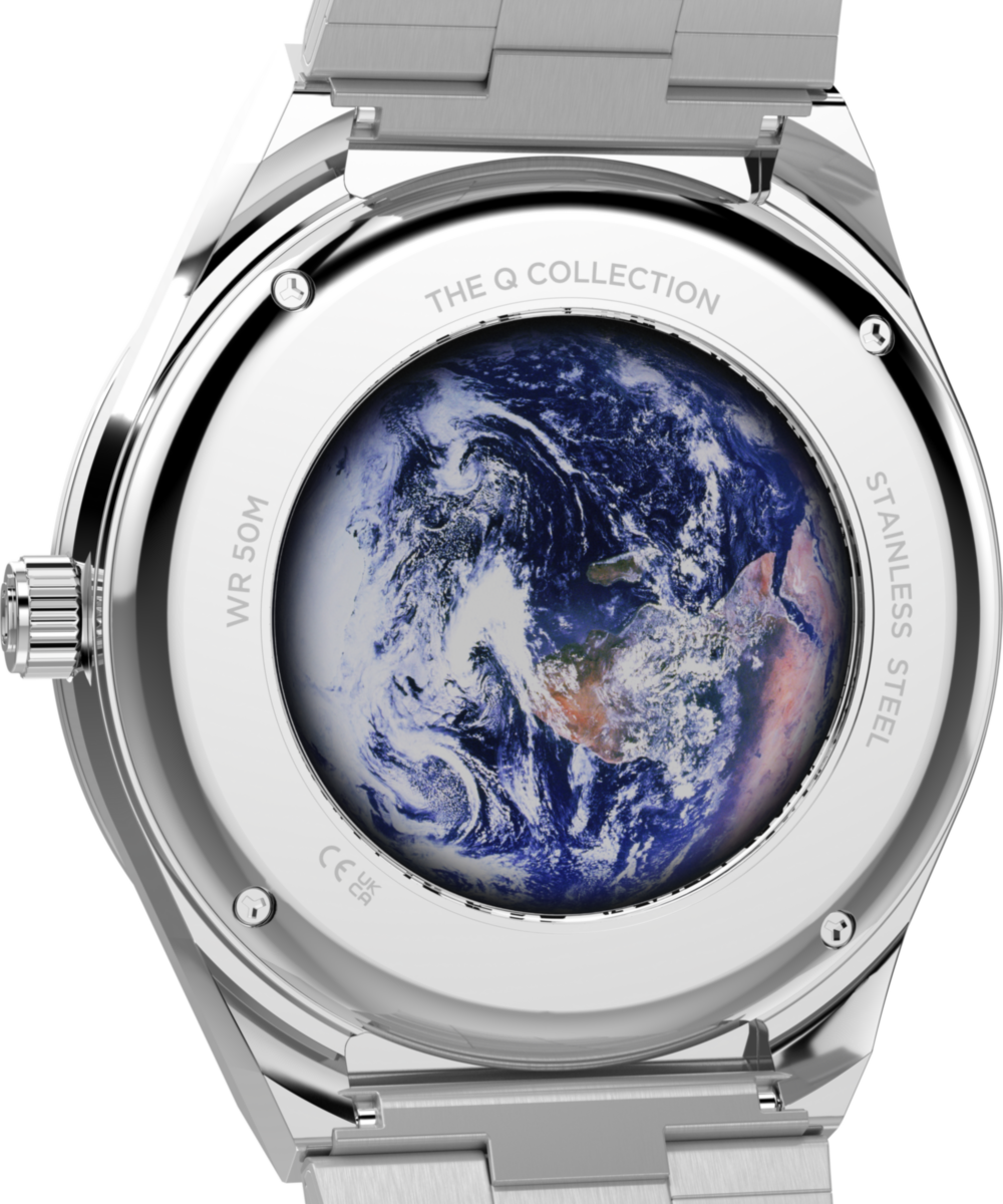 Q Timex NASA 40mm Stainless Steel Bracelet Watch