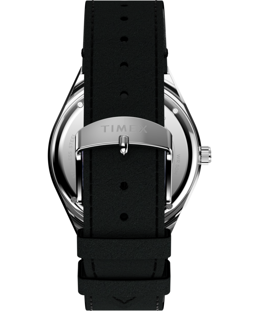 Q Timex NASA 40mm Leather Strap Watch