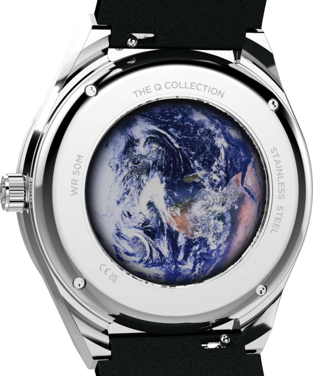 Q Timex NASA 40mm Leather Strap Watch