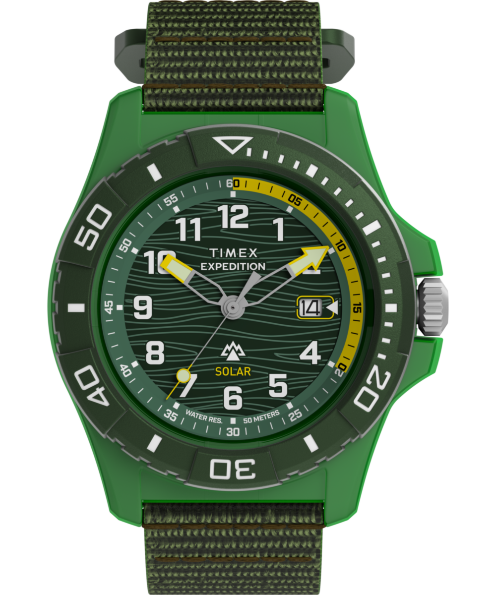 Expedition® Freedive Solar 46mm #tide Fabric Strap Watch