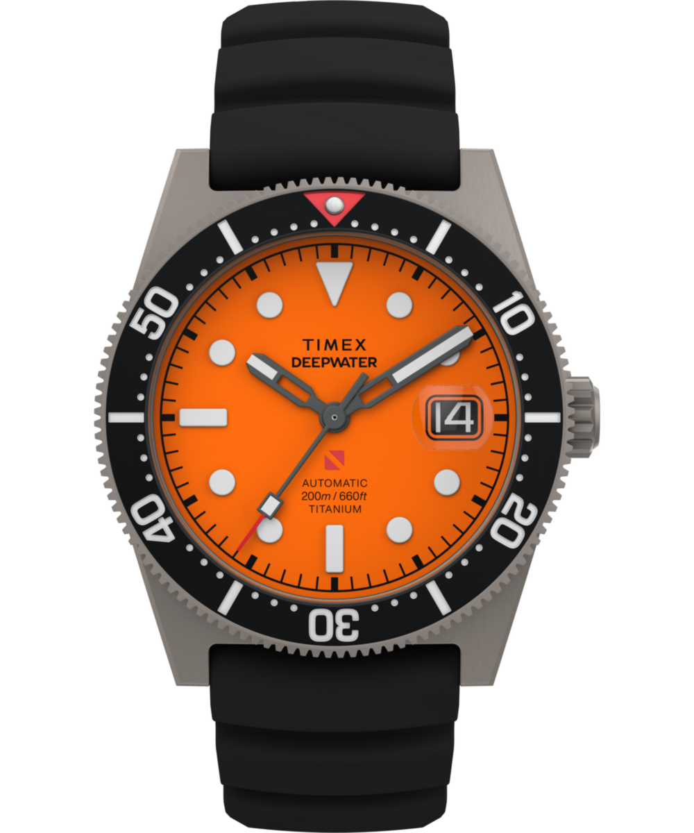 Deepwater Reef 200 Titanium Automatic 41mm Synthetic Rubber Strap Watch