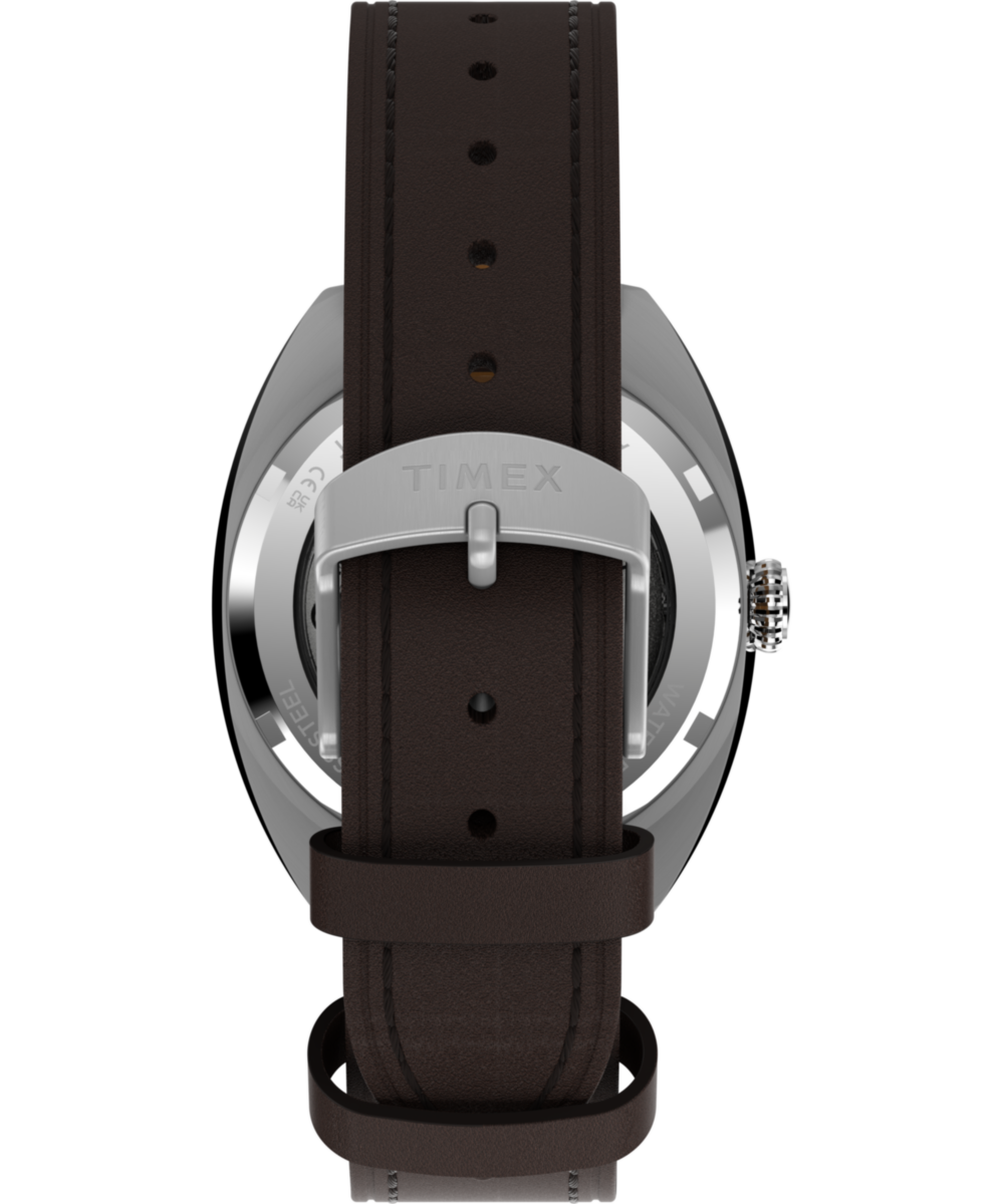 Marlin® Draper Automatic 37mm Leather Strap Watch