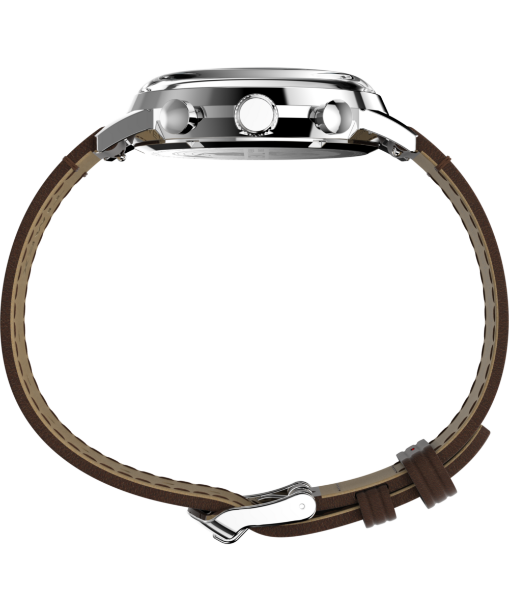 Marlin® Chronograph Tachymeter 40mm Leather Strap Watch