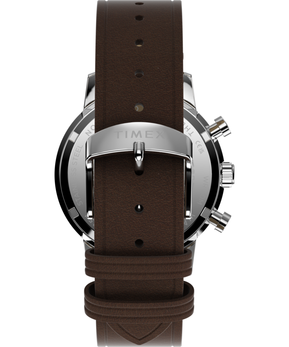 Marlin® Chronograph Tachymeter 40mm Leather Strap Watch